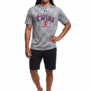 Under Armour Gray Minnesota Twins Tee